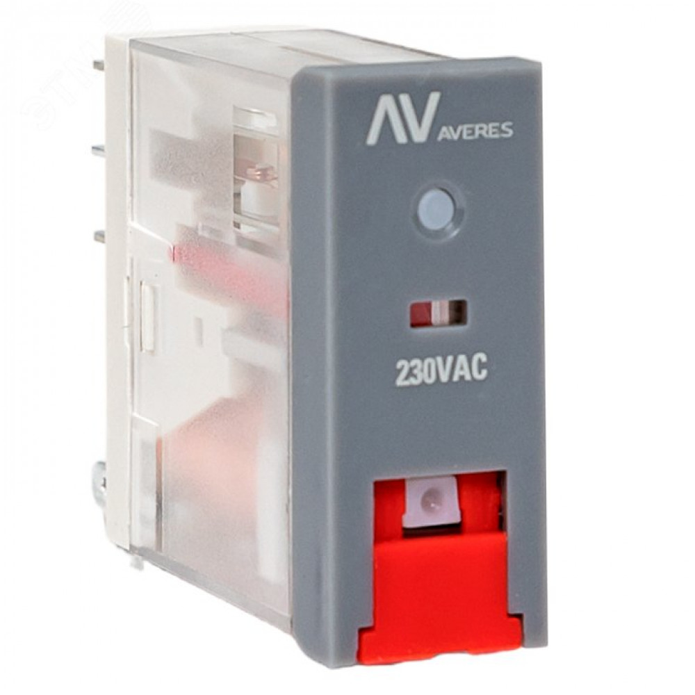 Изображение товара Реле промежуточное с кнопкой и механической индикацией RPAt 22/2 8А 230В AC