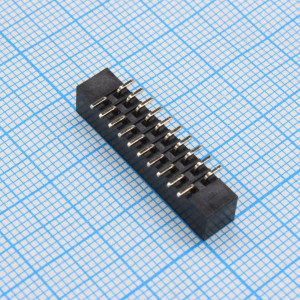 DS1014-20MF1BXB-B, IDC разъем, вилка на плату SMD монтаж 20pin(2x10), шаг 2.00мм