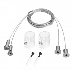 Подвес MOONLIGHT-HR-LIFT-SIDE-VR-D25 037468, Горизонтальный подвес (в комплекте 2шт.) для герметичной ленты MOONLIGHT-D25. Длина (max - 2м) регулируется, подходит для любых потолочных поверхностей. Совместимо с боковым выводом кабеля (SIDE) ленты. Свободное размещение креплений на ленте.