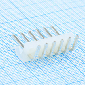 DS1072-6MRT6, Разъем штыревой однорядный угловой на плату шаг 3.96мм 6 контактов
