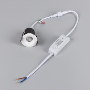 Светильник MS-FOGGY-BUILT-R45-5W Day4000 (WH, 36 deg, 230V) 044622, Встраиваемый светильник даунлайт. Мощность 5 Вт, св. поток 440 лм, 88 лм/Вт, дневной 4000 K, CRI>90, угол 36°, напряжение питания 230 В. Белый круглый корпус из алюминия, экран PMMA, степень защиты IP54. Размер: диаметр 45 мм, высота 43 мм. Монтаж встраив