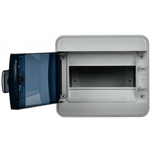 Корпус пластиковый КМПн-8 IP65 черн. прозр. дверь TEKFOR TF5-KP72-N-08-65-K03-K02
