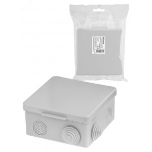 Распаячная коробка ОП 100х100х55мм, крышка, IP54, 8вх. инд. штрихкод SQ1401-0513