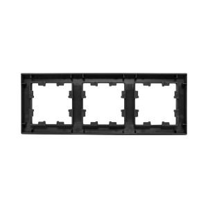 3 - местная рамка, ч-рная, пластик Эпика EKF UP1-FPB-03