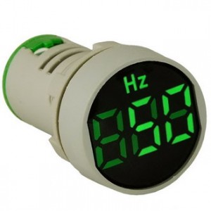 DMS-403, Цифровой LED частотомер AC 0-99Гц, AD16-22HZM, зеленый, установка на панель в отв d=22мм