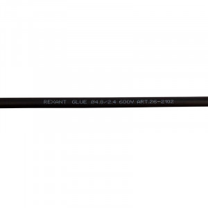 Трубка термоусадочная СТТК (2:1) 4.8/2.4 черная, двустенная клеевая термоусаживаемая трубка в метровой нарезке