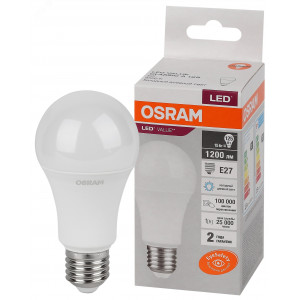 Лампа светодиодная LED Value LVCLA125 15SW/865 15Вт грушевидная матовая E27 230В 10х1 RU OSRAM 4058075579217