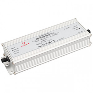 Блок питания ARPV-LG24200-PFC-A (24V, 8.3A, 200W) 030019, Источник напряжения с гальванической развязкой для светодиодных изделий. Входное напряжение 100-240 VAC. Выходные параметры: 24 В, 8.3 А, 200 Вт. Встроенный PFC >0.98. Герметичный алюминиевый корпус IP 67. Рабочая температура -40…+70C?. Габаритные размеры