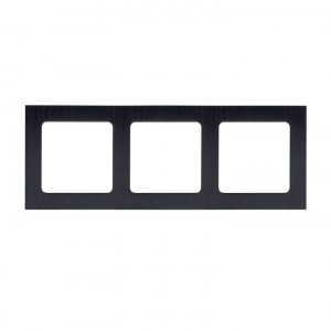 Рамка 3-м Стокгольм металл. черн. PROxima EZM-G-304-10