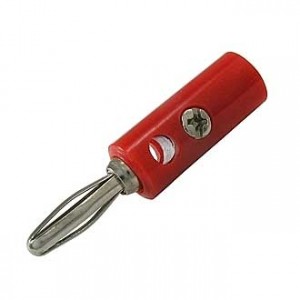 10-0069 A AL RED, Штекер 10-0069 a AL красный, винтовое крепление