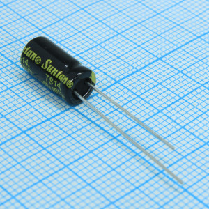 TS13DJ1H470MSB0A0R, Конденсатор радиальный низкий импеданс большие токи пульсаций 47мкФ 50В ±20% 6*11 105°С