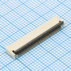 L-KLS1-242I-2.0-40-T-R, Разъем для плоского шлейфа 40 контактов шаг 0.5мм высота 2.0мм
