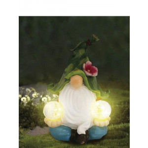 Светильник садовый "Гномик" 21х13х27 тепл. бел. на солнечн. батарее аккум. AA NI-MH 600мА.ч КОСМОС KOC_SOL249_G3