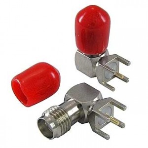 SMA-JR, Разъем высокочастотный, гнездо SMA, прямой угол на плату