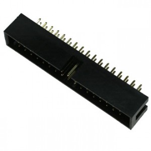 BH-34  (IDC-34MS), IDC разъем, вилка на плату прямая двухрядная 34pin(2x17)., шаг 2.54мм