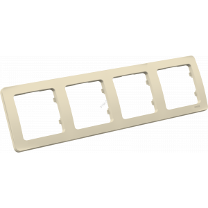 MASTER Рамка на 4 поста, слоновая кость Р404-01