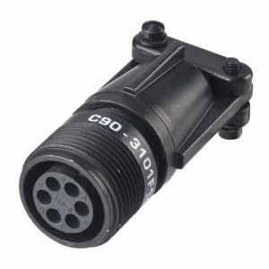 C90-3101F14S-6S, Круговой мил / технические характеристики соединителя 6P CABLE SOCKET MIL-C-5015 COMPTBL