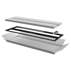 Дверь перфор. двустворч. для шкафа LINEA N 33U 600мм чер LN05-33U6X-D2P