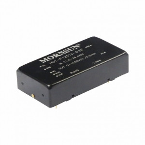 HO1-N202V-1C, Преобразователь DC/DC 2 Вт, вход 12 VDC, выход 0~-2000 VDC, 0,001 A, DIP на плату