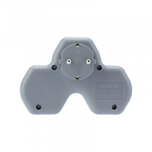 Разветвитель 3-м с заземл. 16А IP20 защ. шторки бел. 11-1088