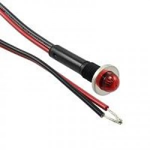 6011M1, Световые панельные индикаторы RED DIFFUSED 3/8" MOUNTING HOLE