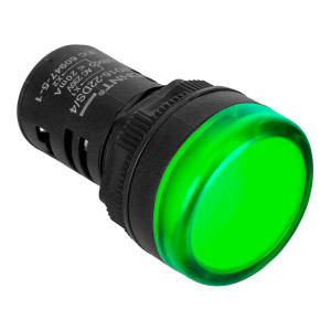 Индикатор ND16-22DS/4C зеленый, компактный, встр. конденсатор, IP65 АС110В (R) 828143