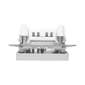 Механизм выключателя, одноклавишный, с подсветкой, алюминий Эпика EKF UP1-SWA-14