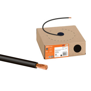 Провод ПуГВ 1х2,5 ГОСТ в коробке (100м), черный SQ0124-1428