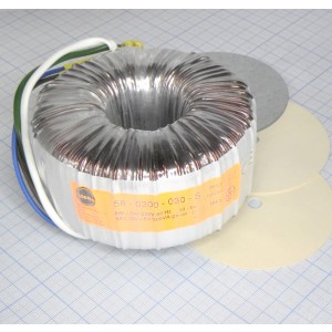 58-0300-030-S, Тороидальный трансформатор 300ВА 230В 30В 10,000A (117x61мм)