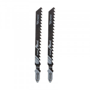 Пилка для электролобзика по дереву T111D 100 мм 6 зубьев на дюйм 6-60 мм (2 шт./уп.) KR-92-0319