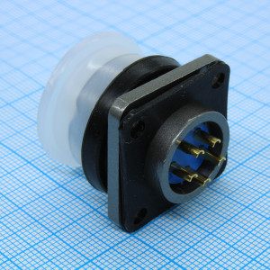 FQ18-5ZK-S, Блочная розетка, 5 контактов S пластиковая крышка