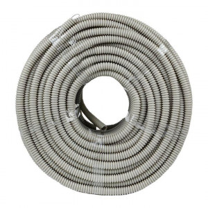 Труба гофрированная ПВХ d16мм с протяжкой сер. Plast PROxima tg-z-16