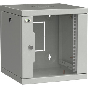 LINEA WS Шкаф 10" 9U 320х310мм дверь стекл. сер. LWS3-09U33-GF