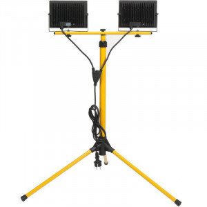 Прожектор светодиодный СДО 06-2x50Ш 6500К IP65 штатив черн. LPDO606-2X050-65-K02