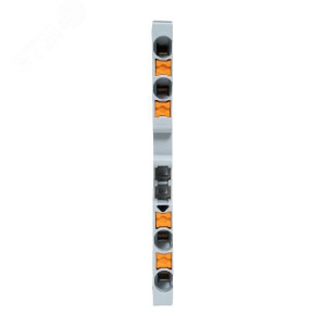 Клеммная колодка пружинная 2,5 Push-in 4 вывода серая