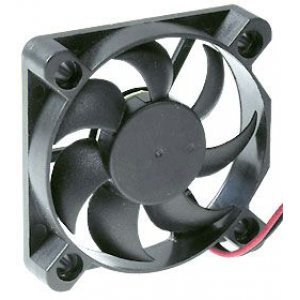 KF0510B1H-C-R, Вентилятор 12В DC, 5200об/мин., 0.37м3/мин, 50х50х10мм, подшипник качения