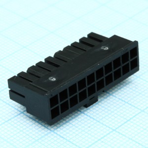 430252000, Корпус разъема RCP 20 местн. 3мм  с захватом для монтажа кабеля