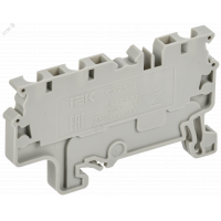 ARMAFIX Клемма пружинная CX2.5-4 2,5мм2 четырехконтактная серая IEK AF-CT40-00-4-K03-002