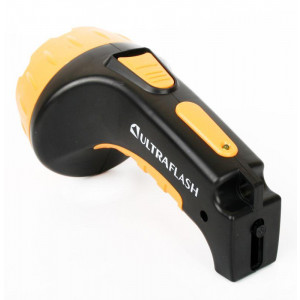 Фонарь аккумуляторный LED3815 15LED 2 режима аккум. SLA 220В пластик. черн./желт. (кор.) 9217