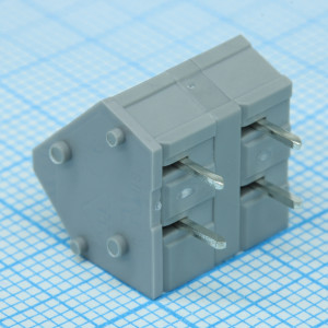 DG245-7.5-02P-11-00A(H), Нажимной безвинтовой клеммный блок 2 контакта. Зажим типа зажимная клеть. Серия DG245-7.5