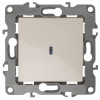 12-1102-02 Выключатель с подсветкой, 10АХ-250В, IP20, 2, слоновая кость (10/100/3200) Б0014634