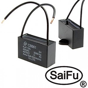 CBB61   4UF  450V (SAIFU), Пусковой конденсатор SAIFU CBB61, 4 мкФ, 450 В