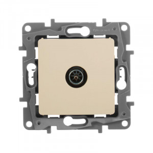 ETIKA Розетка телевизионная TV Звезда слоновая кость 672351