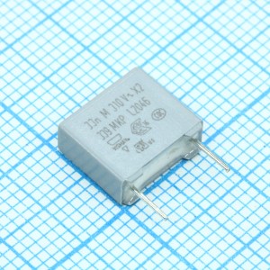 BFC233920333, Пленочный конденсатор X2 0,033мкФ 310VAC ±20% 10х4х9мм 110°С