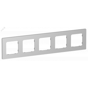 FLITE CLASSIC Рамка 5-местная РУ-5-К-ФлА алюминий IEK FI-M52-32-20-K47