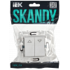 SKANDY Выключатель жалюзи 10А SK-V12W арктический белый IEK SK-V15-0-10-K01