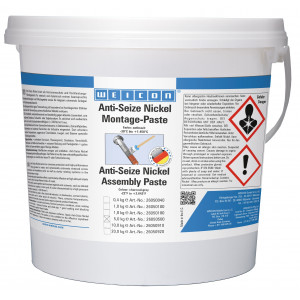 wcn26050500, 10000189 WEICON Anti-Seize Монтажная паста Никель (5 кг) для экстремальных условий использования. Устойчива к