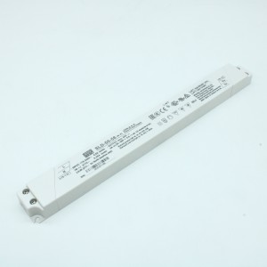 SLD-50-56, AC-DC, 50.4Вт, вход 110…305В AC, 47…63Гц/155…431В DC, ККМ, выход в режиме пост. мощности 30…56В/0.9…1.4А, изоляция 3750В AC, в кожухе 280х30х16.8, -20…+90°С (корпус)