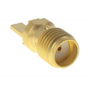 142-0761-841, РЧ соединители / Коаксиальные соединители PCB JACK GOLD 50 OHM .062" EDGE MOUNT RND