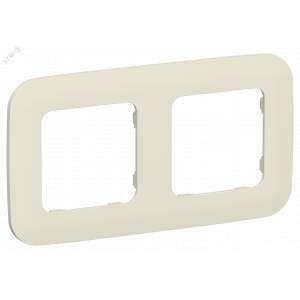 FLITE ARTISTIC Рамка 2-местная РУ-2-А-ФлСл сливочный IEK FI-M22-31-20-K86